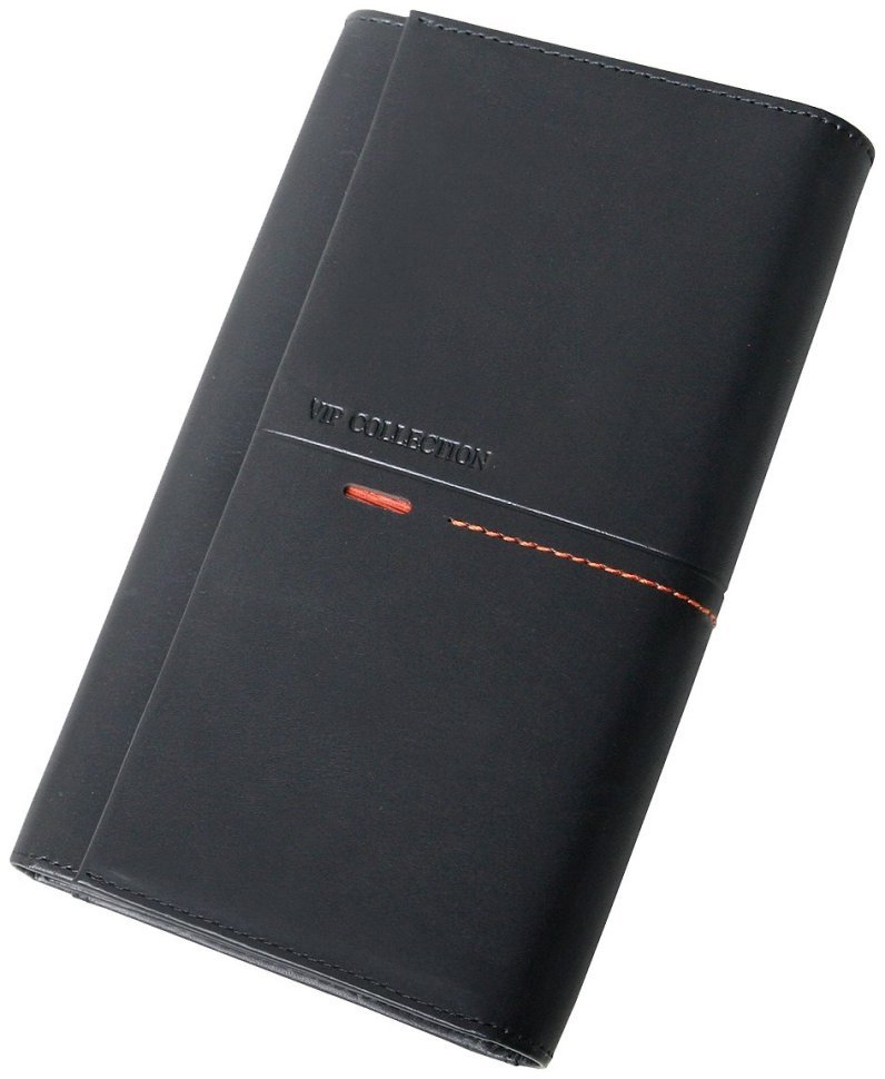 Жіночий гаманець на кнопці Beverly Hills чорного кольору Vip Collection 102548 modnotak фото №1