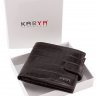 Коричневе портмоне з натуральної шкіри з тисненням KARYA (0965-57) - 5