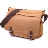 Руда чоловіча сумка для ноутбука з клапаном із текстилю Vintage (2421242) - 1