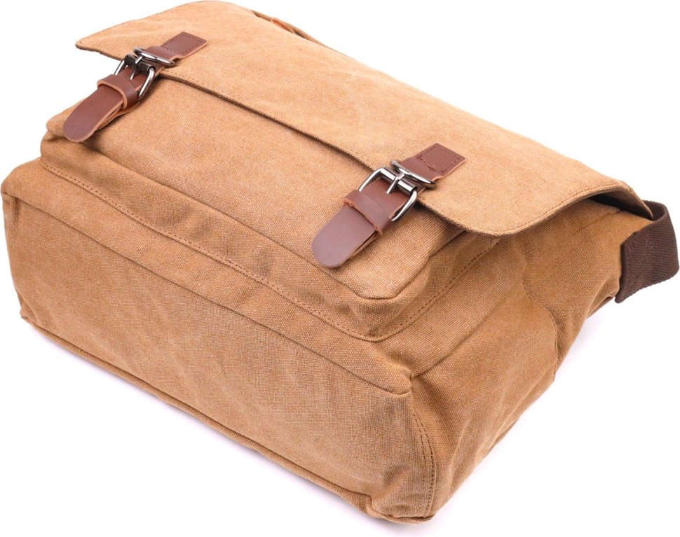 Руда чоловіча сумка для ноутбука з клапаном із текстилю Vintage (2421242)