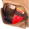 Руда чоловіча сумка для ноутбука з клапаном із текстилю Vintage (2421242) - 6