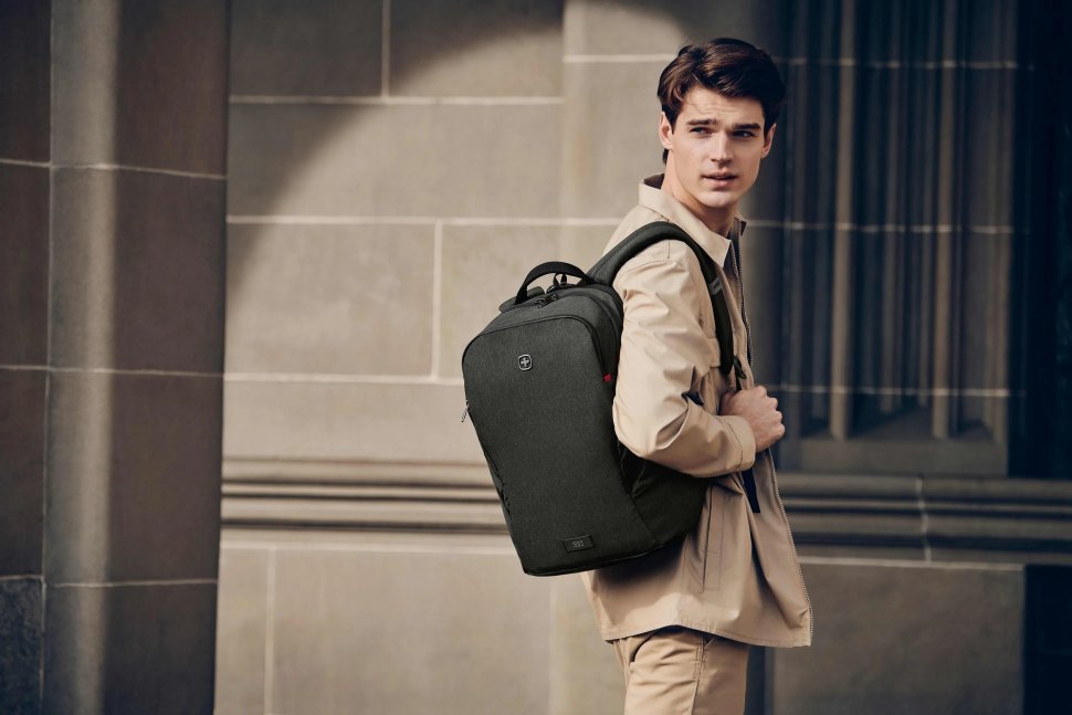 Компактный рюкзак на каждый день из прочного текстиля с отделением для ноутбука до 16" Wenger MX Light серого цвета 103548 фото №2 Компактный рюкзак на каждый день из прочного текстиля с отделением для ноутбука до 16" Wenger MX Light серого цвета 103548 modnotak фото №2