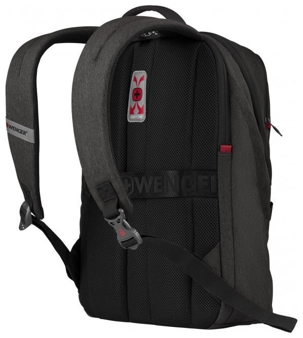 Компактный рюкзак на каждый день из прочного текстиля с отделением для ноутбука до 16" Wenger MX Light серого цвета 103548 фото №5 Компактный рюкзак на каждый день из прочного текстиля с отделением для ноутбука до 16" Wenger MX Light серого цвета 103548 modnotak фото №5