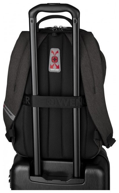 Компактный рюкзак на каждый день из прочного текстиля с отделением для ноутбука до 16" Wenger MX Light серого цвета 103548 фото №6 Компактный рюкзак на каждый день из прочного текстиля с отделением для ноутбука до 16" Wenger MX Light серого цвета 103548 modnotak фото №6