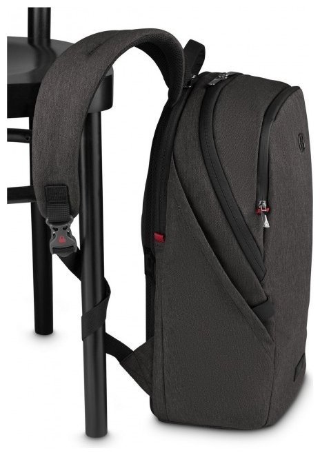 Компактный рюкзак на каждый день из прочного текстиля с отделением для ноутбука до 16" Wenger MX Light серого цвета 103548 фото №8 Компактный рюкзак на каждый день из прочного текстиля с отделением для ноутбука до 16" Wenger MX Light серого цвета 103548 modnotak фото №8