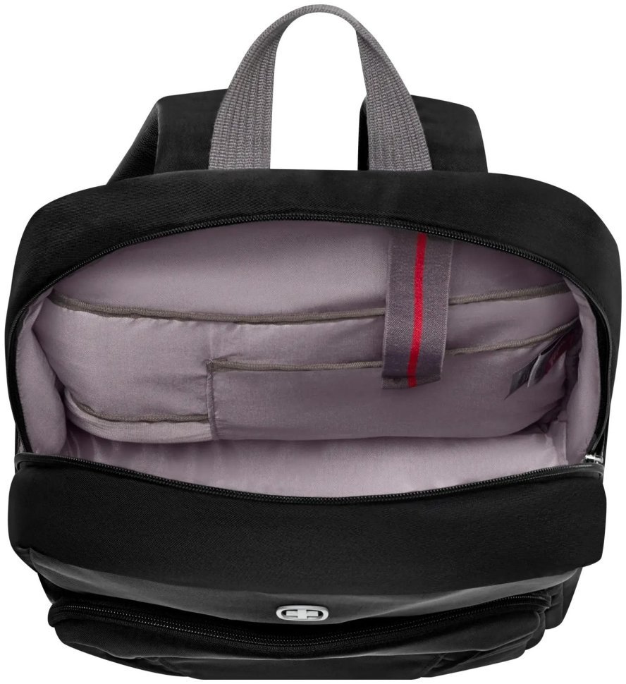 Повседневный женский рюкзак из нейлона черного цвета для ноутбука до 16" Wenger Motion черный 103648 фото №6 Повседневный женский рюкзак из нейлона черного цвета для ноутбука до 16" Wenger Motion черный 103648 modnotak фото №6