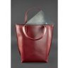 Бордовая сумка шоппер из натуральной кожи BlankNote D.D. (12669) - 3
