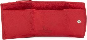 Миниатюрный женский кожаный кошелечек красного цвета Marco Coverna (17506) - 2