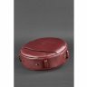 Бордовая сумка-рюкзак круглой формы из натуральной кожи BlankNote Maxi (12729) - 6