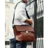 Стильный мужской портфель на замке из натуральной кожи коричнево-черного цвета Tiding Bag (15874) фото №2 Стильный мужской портфель на замке из натуральной кожи коричнево-черного цвета Tiding Bag (15874) modnotak фото - 2
