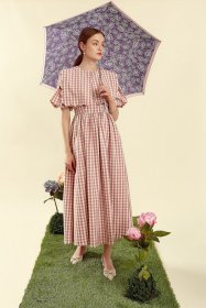 Женский складной зонт Fulton L926 Curio-2 UV Sketchy Rose (Сиреневый с принтом эскизов роз, механика, защита от UV) 94148