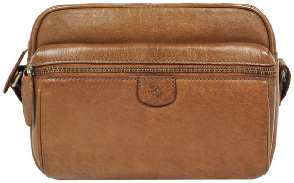 Сумка из натуральной гладкой кожи через плечо Ashwood T72 коричневого цвета 94348 фото №1 Сумка из натуральной гладкой кожи через плечо Ashwood T72 коричневого цвета 94348 modnotak фото №1