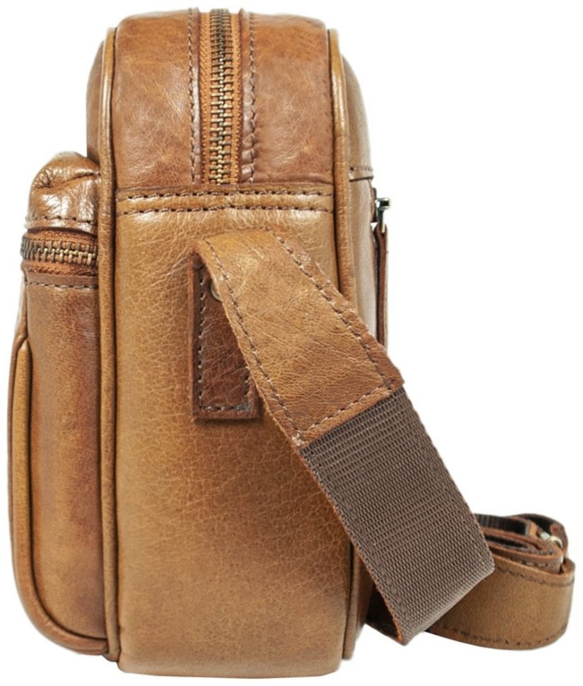 Сумка из натуральной гладкой кожи через плечо Ashwood T72 коричневого цвета 94348 фото №5 Сумка из натуральной гладкой кожи через плечо Ashwood T72 коричневого цвета 94348 modnotak фото №5