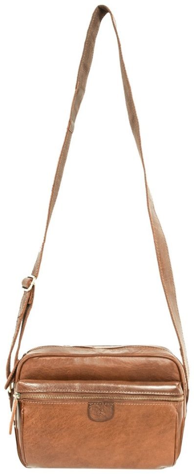 Сумка из натуральной гладкой кожи через плечо Ashwood T72 коричневого цвета 94348 фото №6 Сумка из натуральной гладкой кожи через плечо Ashwood T72 коричневого цвета 94348 modnotak фото №6