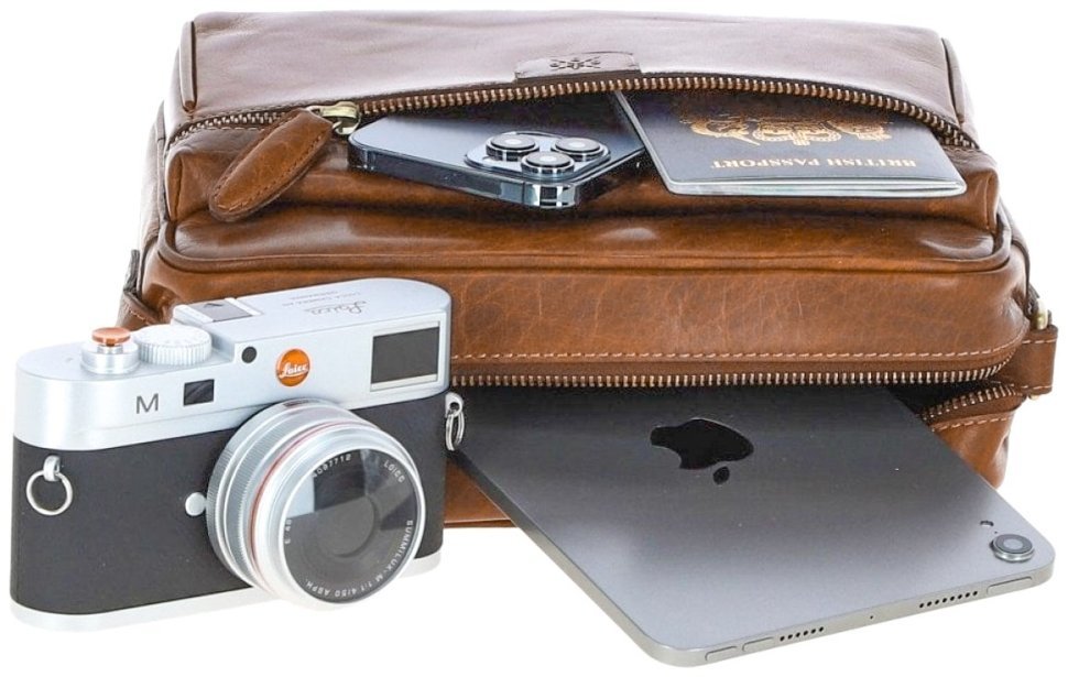 Сумка из натуральной гладкой кожи через плечо Ashwood T72 коричневого цвета 94348 фото №11 Сумка из натуральной гладкой кожи через плечо Ashwood T72 коричневого цвета 94348 modnotak фото №11