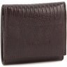 Шкіряний гаманець коричневого кольору з натуральної шкіри з тисненням Tony Bellucci (10775) - 1
