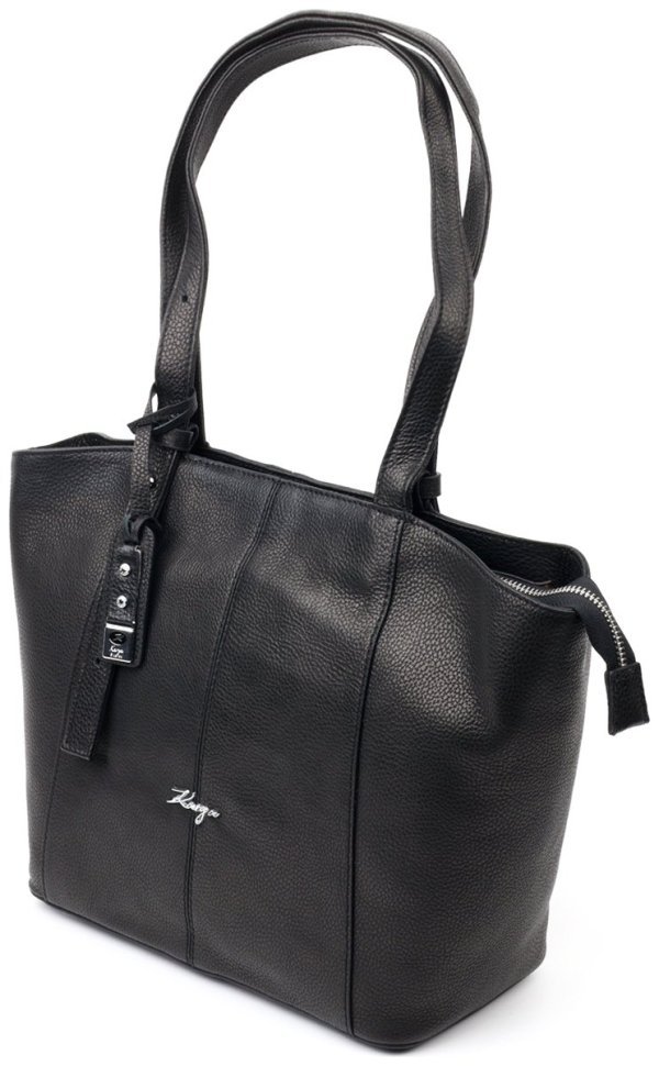 Классическая женская сумка среднего размера из черной кожи KARYA (2420834) фото №21 Классическая женская сумка среднего размера из черной кожи KARYA (2420834) modnotak фото №21