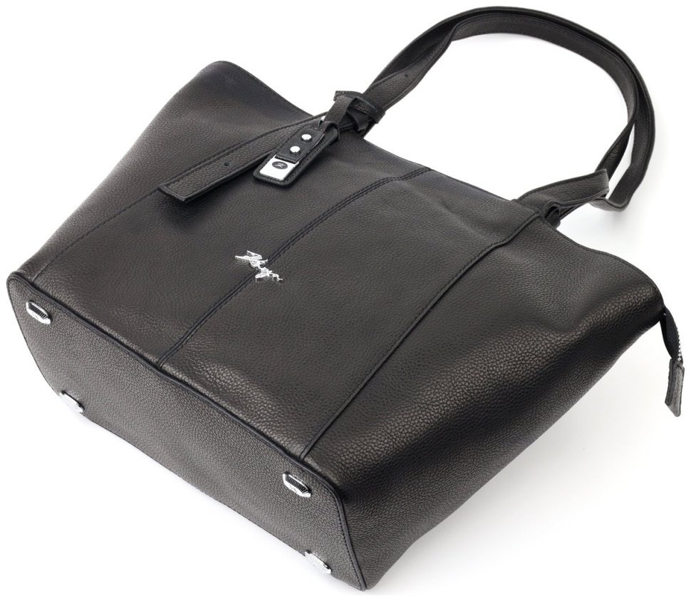 Классическая женская сумка среднего размера из черной кожи KARYA (2420834) фото №23 Классическая женская сумка среднего размера из черной кожи KARYA (2420834) modnotak фото №23