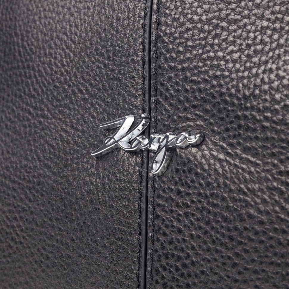 Классическая женская сумка среднего размера из черной кожи KARYA (2420834) фото №24 Классическая женская сумка среднего размера из черной кожи KARYA (2420834) modnotak фото №24