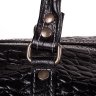 Черная дорожная сумка на молнии из натуральной кожи Desisan (505-111) - 6