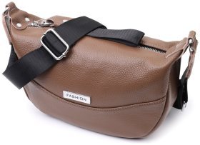 Кожаная женская сумка через плечо Vintage 94848 коричневого цвета