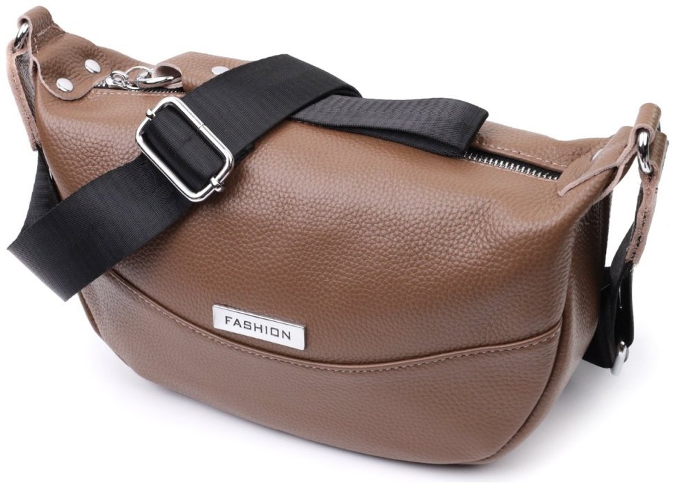 Кожаная женская сумка через плечо Vintage 94848 коричневого цвета modnotak фото №1