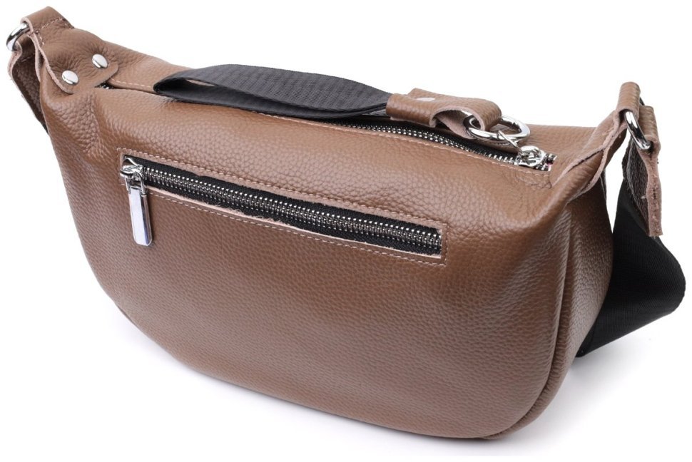 Кожаная женская сумка через плечо Vintage 94848 коричневого цвета modnotak фото №2