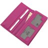 Яркий розовый кошелек большого размера на два отсвека KARYA (21056) - 6