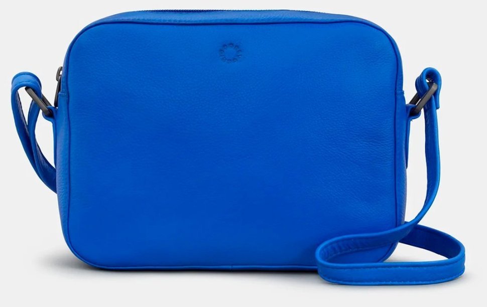 Кожаная женская кроссбоди сумка синего цвета Yoshi YB240 6 Belmont 94948 (Великобритания) modnotak фото №1