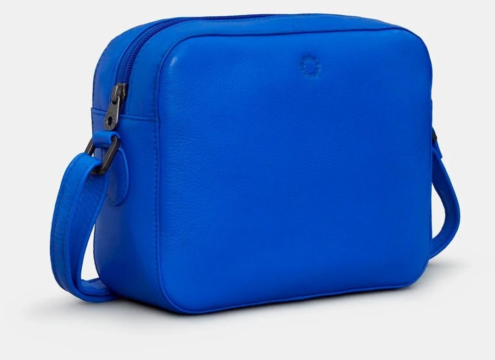 Кожаная женская кроссбоди сумка синего цвета Yoshi YB240 6 Belmont 94948 (Великобритания) modnotak фото №3
