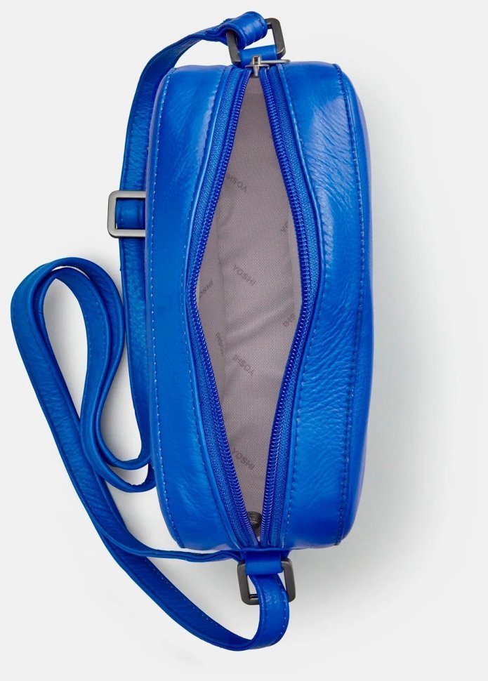 Кожаная женская кроссбоди сумка синего цвета Yoshi YB240 6 Belmont 94948 (Великобритания) modnotak фото №4