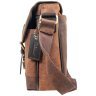 Чоловіча сумка месенджер з вінтажної шкіри для ноутбука до 15" Ashwood Edward коричневого кольору 95448 фото №5 Чоловіча сумка месенджер з вінтажної шкіри для ноутбука до 15" Ashwood Edward коричневого кольору 95448 modnotak фото - 5