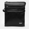 Чорна чоловіча сумка-барсетка з гладкої шкіри з ручкою та плечовим ременем Ricco Grande (21387) - 2