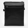 Чорна чоловіча сумка-барсетка з гладкої шкіри з ручкою та плечовим ременем Ricco Grande (21387) - 3