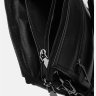 Черная мужская сумка-барсетка из гладкой кожи с ручкой и плечевым ремнем Ricco Grande (21387) - 5