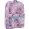 Вместительный цветной рюкзак из текстиля с принтом фламинго Bagland (55548) - 1