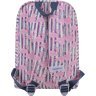 Вместительный цветной рюкзак из текстиля с принтом фламинго Bagland (55548) - 3