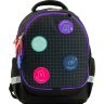 Модний шкільний рюкзак із чорного текстилю на три відділення Bagland Butterfly 55648 - 1