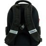 Модний шкільний рюкзак із чорного текстилю на три відділення Bagland Butterfly 55648 - 3