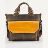 Мужская сумка винтажного стиля с яркой вставкой VATTO (11690) - 1