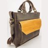 Мужская сумка винтажного стиля с яркой вставкой VATTO (11690) - 3