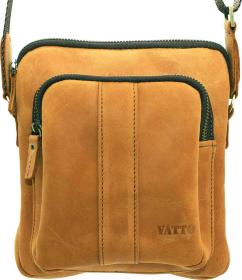 Маленька чоловіча сумка рудого кольору VATTO (12089)