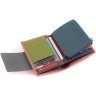 Шкіряний жіночий гаманець рожевого кольору з хлястиком на магніті ST Leather 1767248 - 7