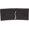 Чоловічий шкіряний гаманець чорного кольору із затискачем для купюр ST Leather 1767348 - 2