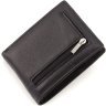 Чоловічий шкіряний гаманець чорного кольору із затискачем для купюр ST Leather 1767348 - 3
