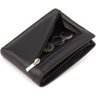 Чоловічий шкіряний гаманець чорного кольору із затискачем для купюр ST Leather 1767348 - 4