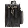 Черная мужская барсетка из высококачественной кожи на две молнии Visconti Wrist Bag 77348 - 5