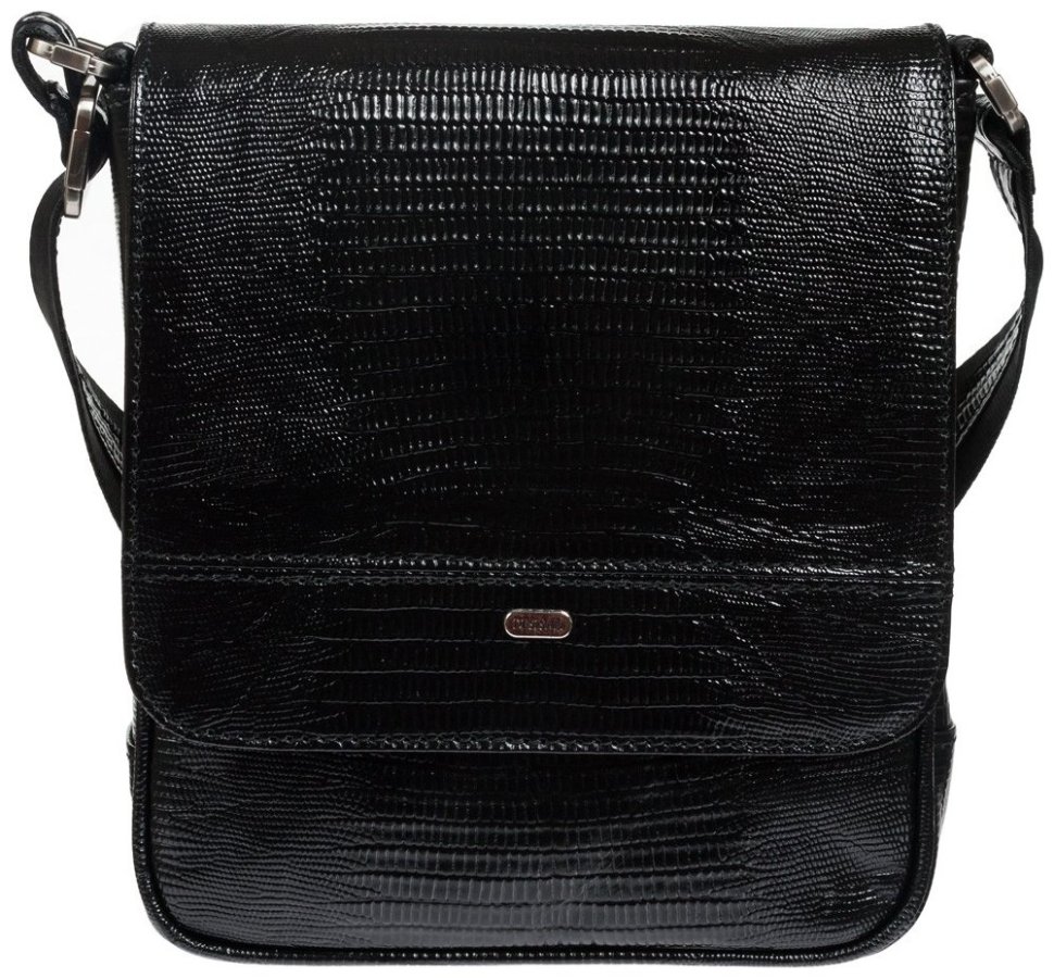 Мужская сумка планшет на клапане с магнитом из натуральной кожи с лазерным тиснением DESISAN 107448 черная фото №1 Мужская сумка планшет на клапане с магнитом из натуральной кожи с лазерным тиснением DESISAN 107448 черная modnotak фото №1