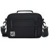 Чоловіча текстильна горизонтальна сумка-месенджер чорного кольору Confident 77448 - 10