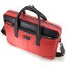 Червона жіноча сумка з натуральної шкіри для ноутбука до 15 дюймів Tom Stone 77748 - 5